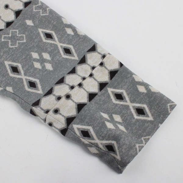 LuLaRoe Women's L White and Gray Patterned Sweater