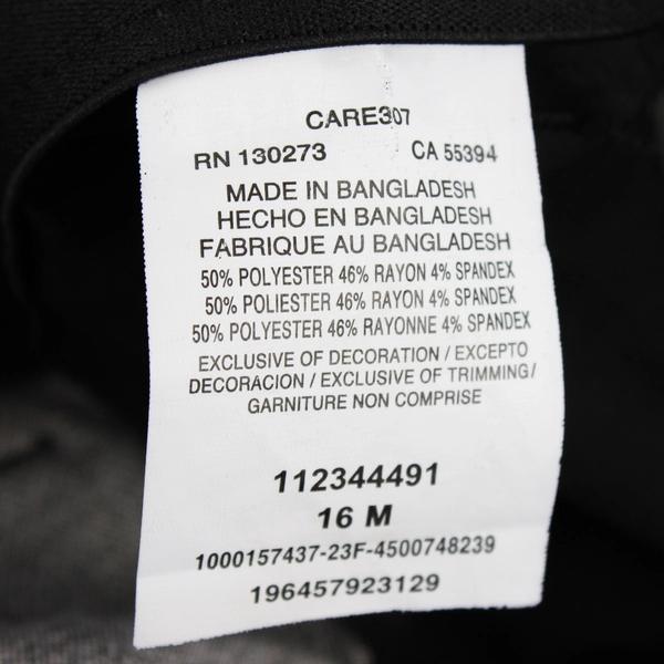 Lee Company Gray Geomentric Pattern Dress Pants Women Size 16 M