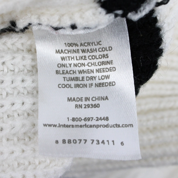 Dip Black Ivory Striped Knit Pullover Sweater Women's Size Medium