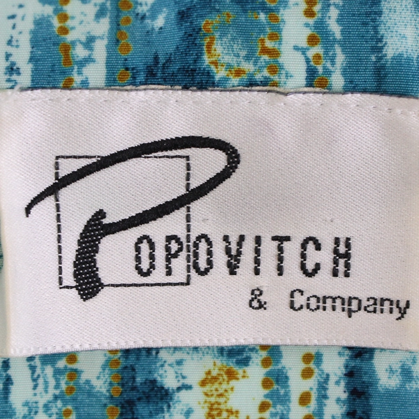 VTG Popovitch & Company Blue and Yellow Full-Zip Jacket Women's Size XL