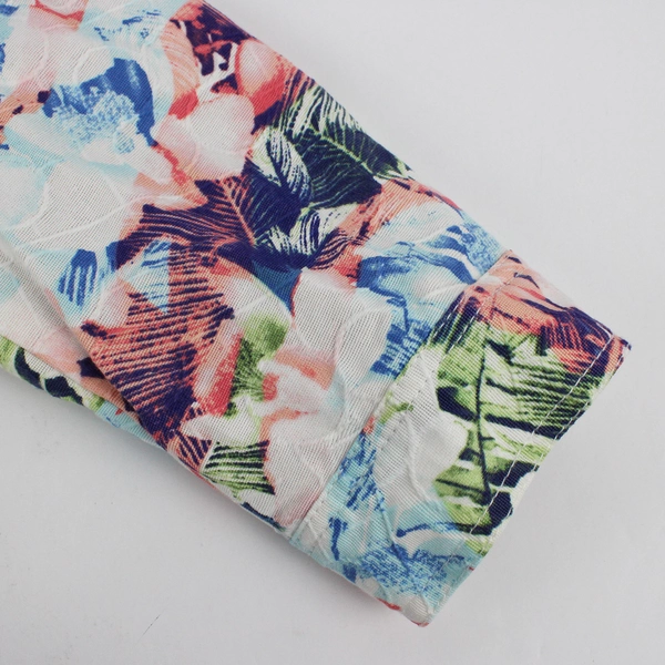 Draper's & Damon's Multicolor Palm Leaf Button-Up Women's XL