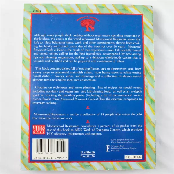 A Fireside Cookbook Moosewood Restaurant Cooks at Home 1994 Paperback