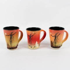 Lot of 3 StarKeeper Roger Allen Hand-Painted Southwestern Pottery Ceramic Mugs