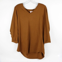 LuLaRoe Brown V-Neck Top Women's Size Small
