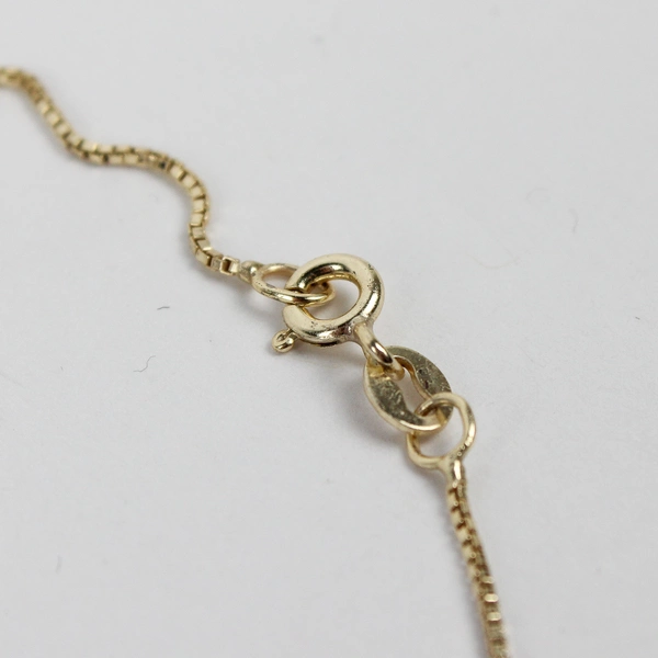 Cubic Zirconia Pendant Heart FAS Designer 925 Italy Necklace 19" Box Chain Gold