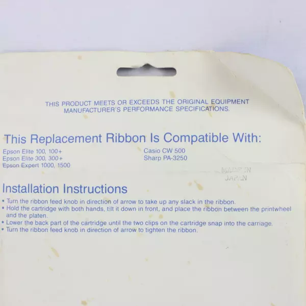 Pelikan Black Correctable Cartridge Ribbon for Epson Elite 100/300 ZZ74