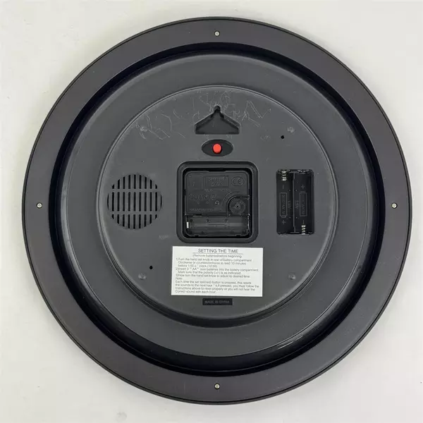 The Original Singing Bird Hanging Wall Clock 13" Green Sound Decor