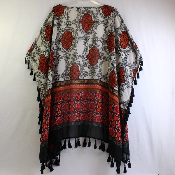 Live 4 Truth Multicolor Boho-Style Shawl with Fringe Women's Medium