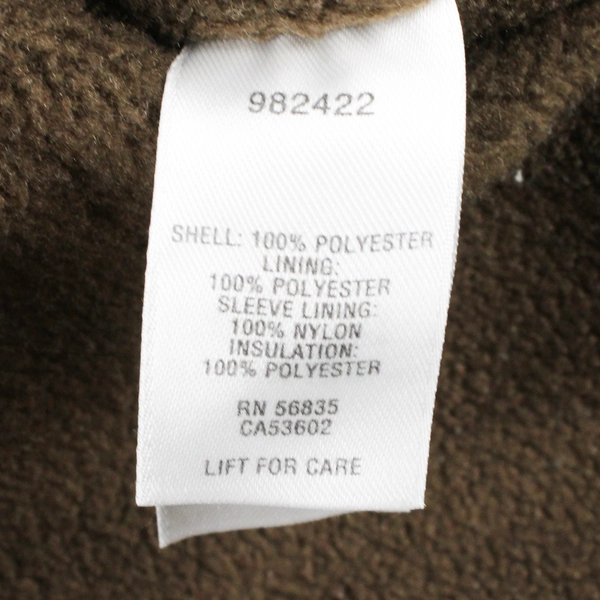 Cabela's Beige Fleece-Lined Hooded Zip-Up Jacket Men's Size 2XL