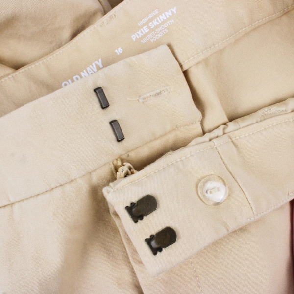 Old Navy Butter Yellow High-Rise Pixie Skinny Pants Women's Size 16