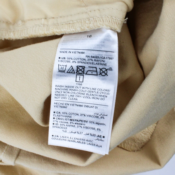 Old Navy Butter Yellow High-Rise Pixie Skinny Pants Women's Size 16