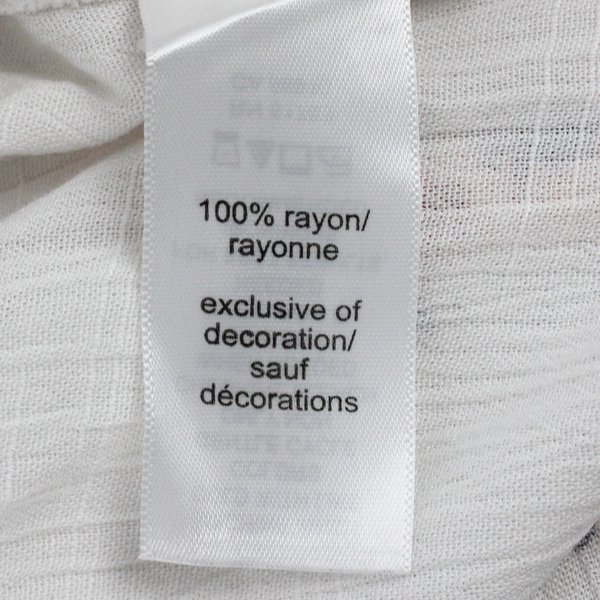 Maurices Women's Pink Red Blue Floral White Shawl Crochet Trim One Size