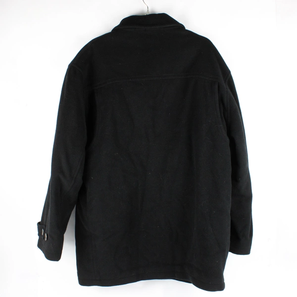 London Fog Black Wool Pea Coat Men's Size Large