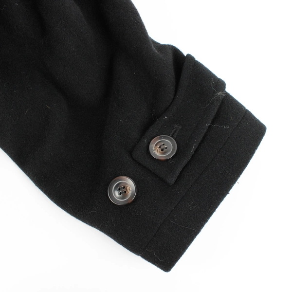 London Fog Black Wool Pea Coat Men's Size Large