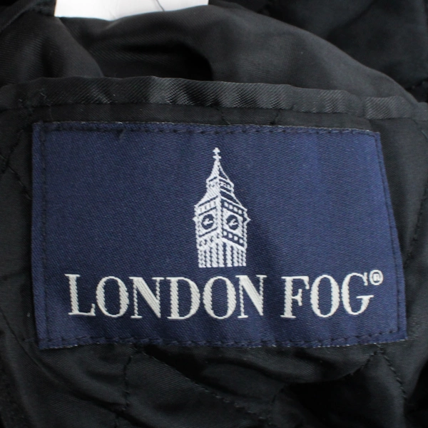 London Fog Black Wool Pea Coat Men's Size Large