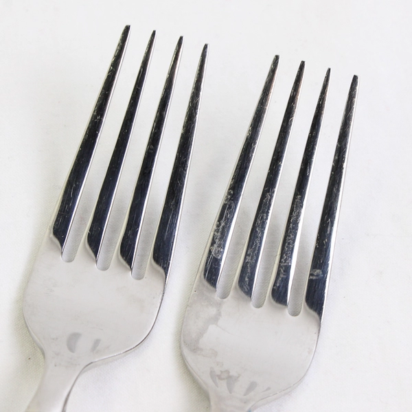 Lot Of 3 Cambridge Silver Adams Satin Flatware 2 Salad Forks & Dinner Knife