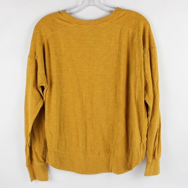 Women's Secret Treasures Sleepwear Long Sleeve Top Gold Color Size S