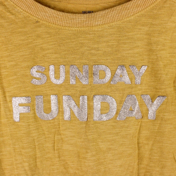 Women's Secret Treasures Sleepwear Long Sleeve Top Gold Color Size S