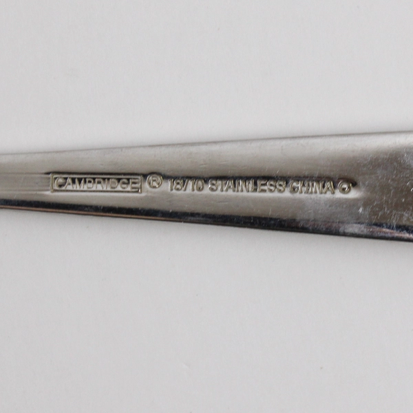 Lot Of 5 Cambridge Silver Ascot (Stainless) Flatware 3 Teaspoons & 2 Sugar Spoon