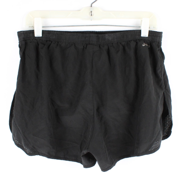 Asics Women's Black Athletic Activewear Shorts size M With Liner Elastic Waist