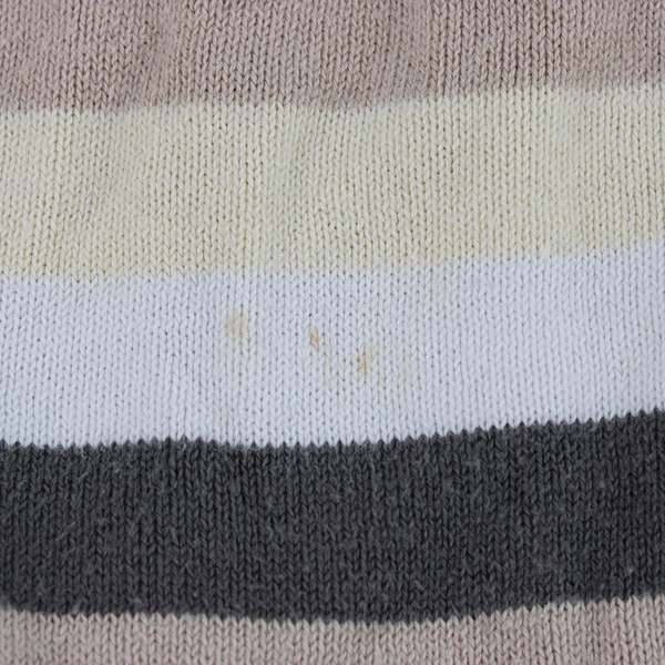 H&M Women's Pullover Multi-Color Striped Long Sleeve V-Neck Sweater Size S