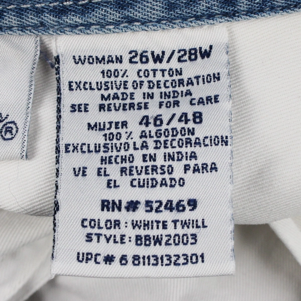 Bobbie Brooks Woman Embroidered Plus Size Short Sleeve Shirt 26W/28W White