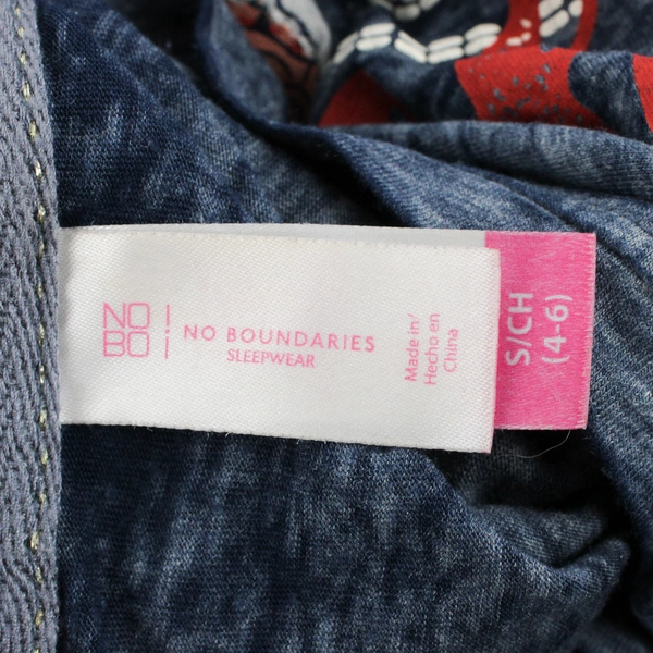 No Boundaries Sleepwear Graphic T Short Sleeve Women's Size Small