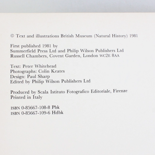 The British Museum Natural History Peter Whitehead Colin Keates PB