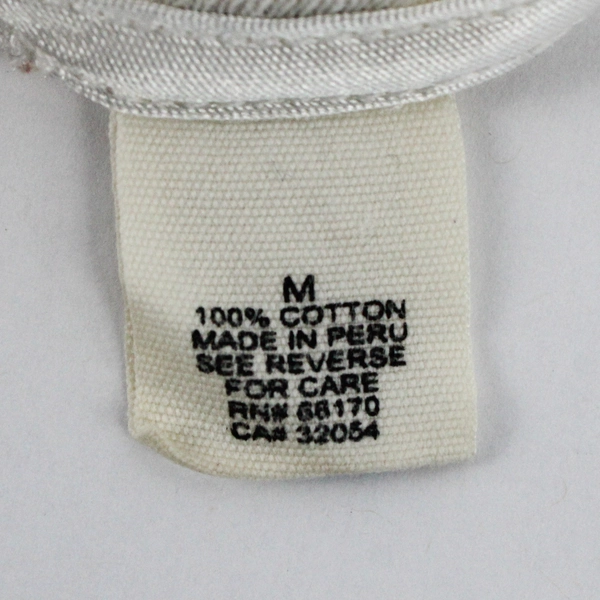 VTG Moth Brand Men's Sleeveless Tank Style Undershirt White Size M 100% Cotton