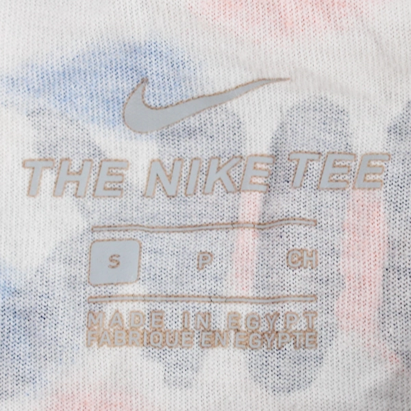 Men's Nike Block Party Multi-Color Tie Dye Graphic Print T-Shirt Size S Cotton