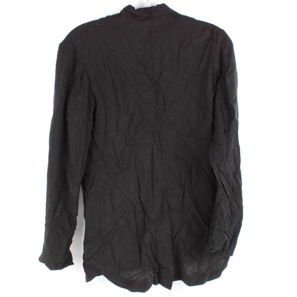 H&M Women's Stylish Jacket Long Sleeve Black With Pockets Lined Sleeves Size 2