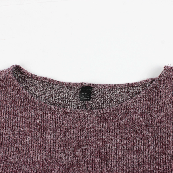 Unbranded Purple Dolman Sleeve Pullover Cropped Sweater Women's Size XL