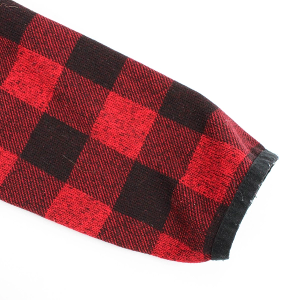 Eddie Bauer Women's Medium Red & Black Plaid Zip Up Jacket Pockets Long Sleeve