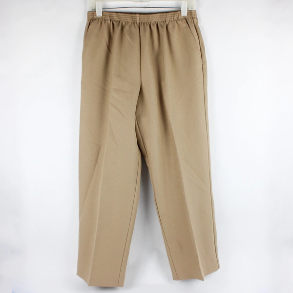 Alfred Dunner Women's 10P Beige Pull-on Dress Pants