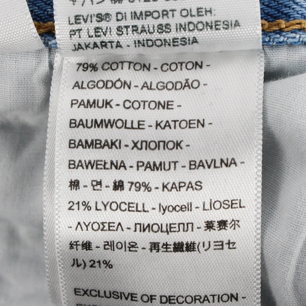 Levi's Women's 27 Light Wash Distressed Ribcage Shorts 