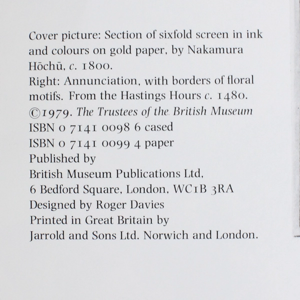 Flowers in Art from East and West by Paul Hulton & Lawrence Smith Hardcover Book