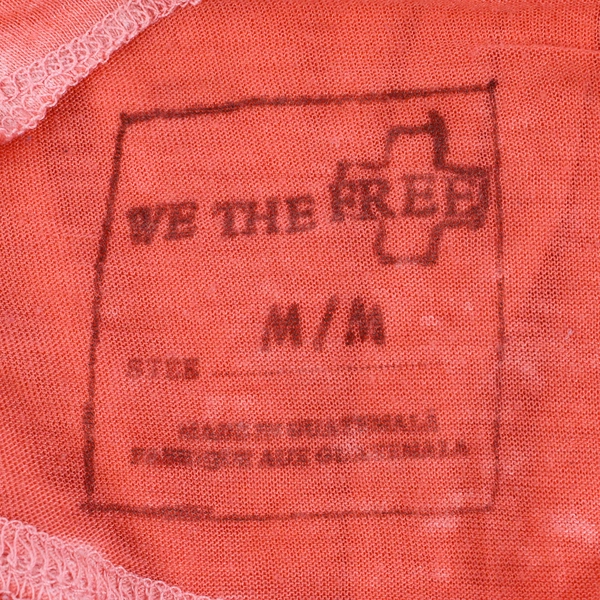 We The Free Women's Size M Orange V-Neck Tank Top 