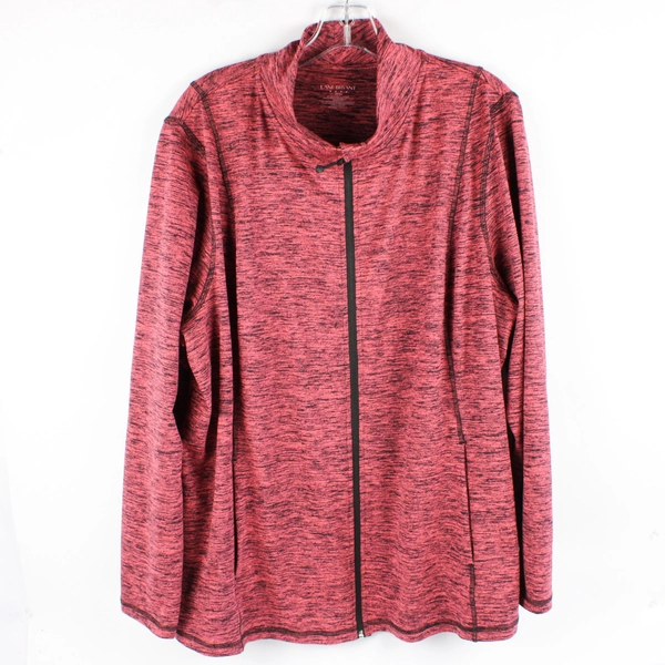 Lane Bryant Women's Full Zip Jacket Pink & Black Long Sleeve Size 22/24