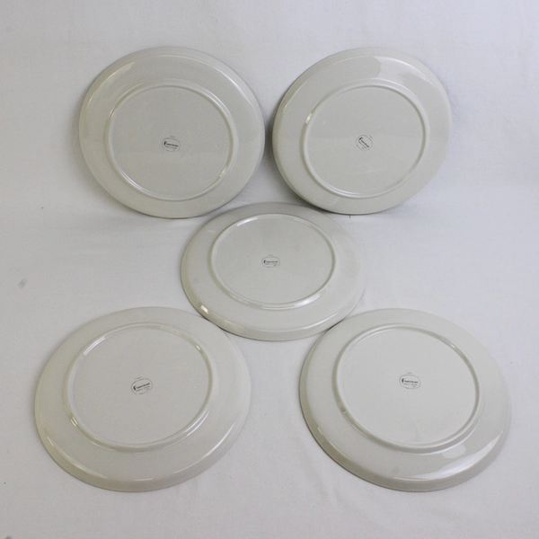 Lot Of 5 Franciscan Winsome Pattern Snack Plate Without Cup 10.25" Diameter