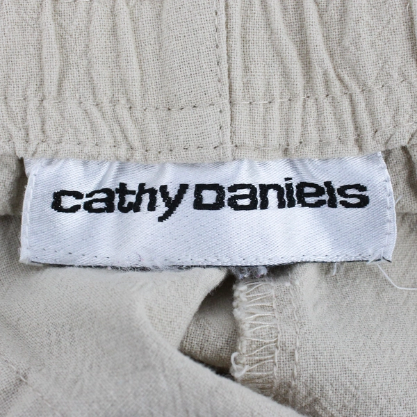 Cathy Daniels Women's 2XL Beige Cotton Capris