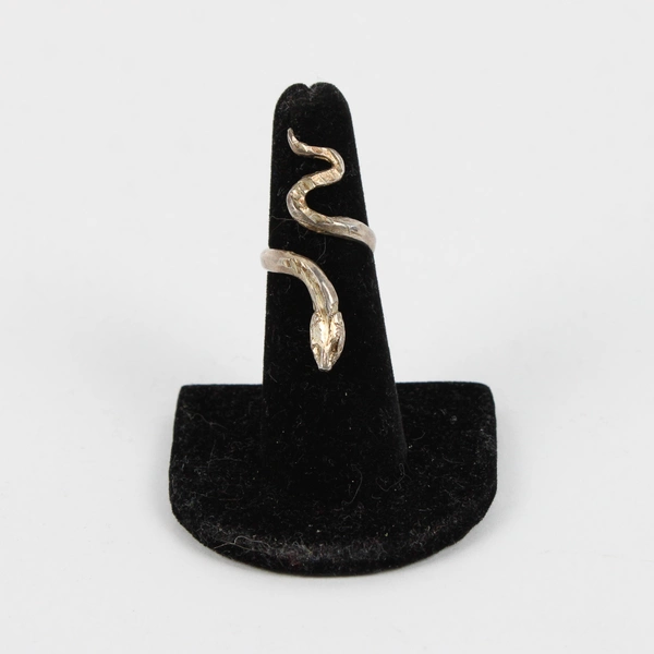 Silver-Tone Wrap-Around Snake Ring Size 5