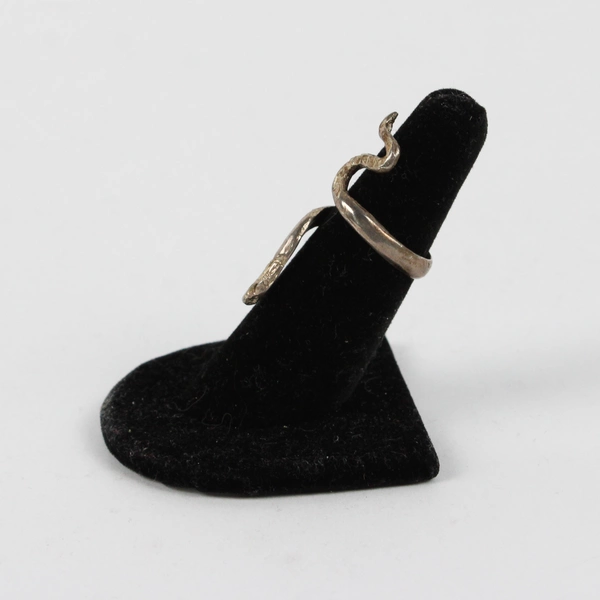 Silver-Tone Wrap-Around Snake Ring Size 5