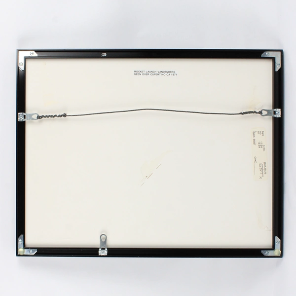 Framed 1971 Vandenberg Rocket Launch Photograph 14" x 18"