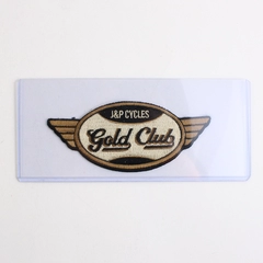 Vintage J&P Cycles Gold Club Sew-on Patch Motorcycle Bike