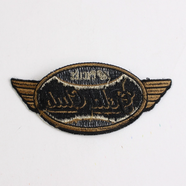 Vintage J&P Cycles Gold Club Sew-on Patch Motorcycle Bike