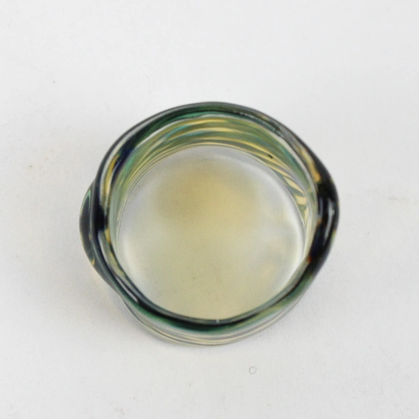 Hand Blown Art Glass Ring Size 9