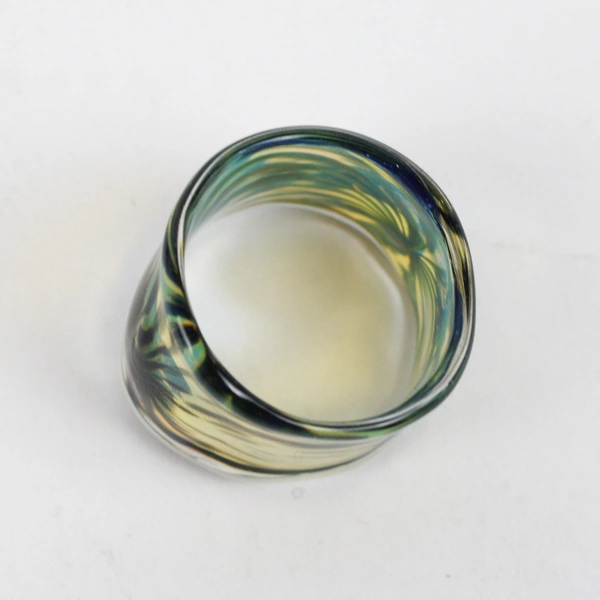Hand Blown Art Glass Ring Size 9