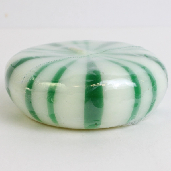 Zodax Old Fashioned Sweets Christmas Floating Candles Green And White