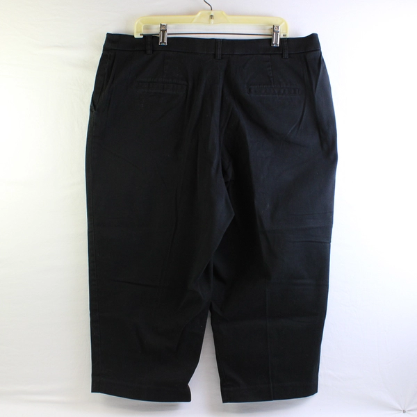 Briggs New York Women's 18W Black Stretch Dress Capris