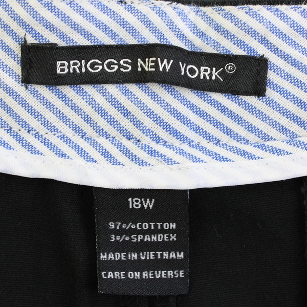 Briggs New York Women's 18W Black Stretch Dress Capris